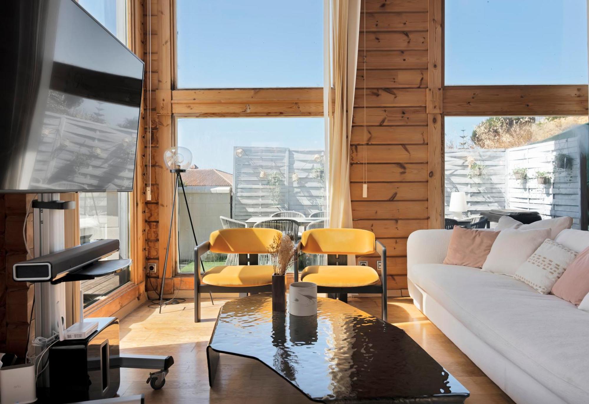 אלגסירס Increible Villa De Madera Con Vistas Al Mar מראה חיצוני תמונה